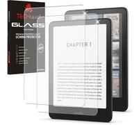 TECHGEAR 2 protectores de pantalla de cristal mate para Amazon Kindle Paperwhite/Signature/Kids/Kindle Colorsoft (2024/12ª generación) [antirreflejos] [mate] Protector de pantalla de vidrio templado