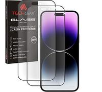 TECHGEAR [2 unidades] Cristal antirreflejo iPhone 14 Pro Max Película - Mate 3D Película de cristal templado cobertura completa [Dureza 9H] [Sin burbujas] Compatible con iPhone 14 Pro Max