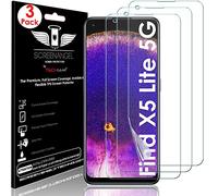 TECHGEAR [3 Piezas Protector de Pantalla Compatible con Oppo Find X5 Lite [Screen Angel] Alta Definición Pantalla con Cobertura Completa [Sin Burbuja]