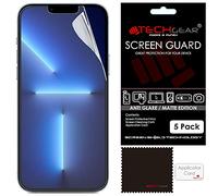 TECHGEAR [5 Piezas] Protector de Pantalla Antirreflejo Compatible con iPhone 14 Plus 6,7" [Alta Definicion] [Sin Burbujas] [Resistente a los arañazos]