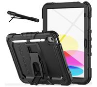 TECHGEAR ArmourSHIELD Funda para Apple iPad 10.ª Generación 10.9" / iPad 10 2022 Funda Resistente a Golpes de Cuerpo Completo con Soporte Plegable, Protector de Pantalla y Portalápices, Estuche de TR