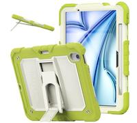 TECHGEAR ArmourSHIELD - Funda para Apple iPad Air de 11 pulgadas (M3 2025 / M2 2024), cuerpo completo, resistente, a prueba de golpes, con soporte plegable y protector de pantalla, trabajo escolar