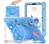 TECHGEAR BubblyToons - Funda infantil para Apple iPad Air de 11 pulgadas (M3 2025 / M2 2024) Air de 11.9 pulgadas, 4ª y 5ª, iPad Pro de 11 pulgadas (2018-2022) para guardería, funda resistente y suave