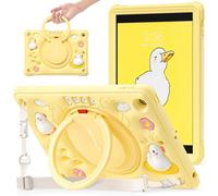 TECHGEAR BubblyToons - Funda infantil para Apple iPad de 10.2 pulgadas - 2021/2020/2019 [9ª/8ª/7ª generación] Funda suave y resistente apta para niños con soporte giratorio y soporte de mano con