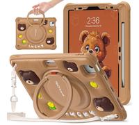 TECHGEAR BubblyToons - Funda para niños para Apple iPad Air de 11 pulgadas 2024 (M2), Air de 11.9 pulgadas, 4ª y 5ª, iPad Pro de 11 pulgadas (2018-2022), funda resistente y suave con soporte y soporte