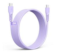 TECHGEAR Cable Cargador Largo USB C a USB C Cable C a C Trenzado FUERTE de 60 W Carga Rápida Cable de Datos Tipo C Compatible con iPhone 15, iPad Pro 2022, MacBook Pro, Samsung S24/S23/S22/A14/A54, H