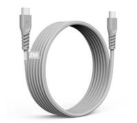 TECHGEAR Cable cargador largo USB C a USB C Cable trenzado C a C FUERTE de 60 W Carga rápida Cable de datos tipo C Compatible con iPhone 15, iPad Pro 2022, MacBook Pro, Samsung S24/S23/S22/A14/A54, Ho