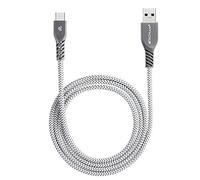 Techgear - Cable cargador USB C (1 m) para dispositivos USB tipo C Samsung Tab A8 10.5, Tab A7 Lite 2021, Tab A7 10.4, Tab S7 FE/Plus, Tab S8, Tab S6 Lite, Tablet Lenovo Tab P11 Plus, M10/Plus [plata]