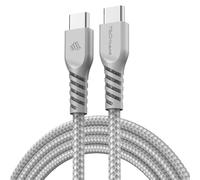 TECHGEAR Cable cargador USB C a USB C Cable trenzado C a C FUERTE de 60 W Carga rápida Cable de datos tipo C Compatible con iPhone 15, iPad Pro 2022, iPad 10th 2022, MacBook Pro, Samsung S24/S23/S21/A