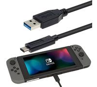 Techgear - Cable Cargador USB Extra Largo para Nintendo Switch OLED/Lite, Samsung S21 FE, S22 Ultra/Plus, S10/Note 10 Lite, A21s, A22 A53 A72 5G, S21, S20 S9 Note 20, Huawei P40