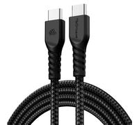 TECHGEAR Cable de carga USB C a USB C de 60 W, cable trenzado C a C, cable de datos tipo C de carga rápida compatible con iPhone 15, iPad Pro 2022, iPad 10th 2022, MacBook Pro, Sa