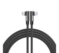 TECHGEAR Cable USB C a USB C, 3M Tipo C 90 grados Sincronización y Cable de Carga Rápida Compatible con Samsung S23 S22 A14 A53 5G, Xiaomi 13 12 Oppo Reno 8 OnePlus 11 Pixel 7 Moto G13, etc