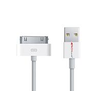TECHGEAR Cable USB de Datos y Carga para Apple iPod, iPhone 4/4S/3G/3GS, iPad 3/2/1 - 30 Pines, Sincronización