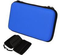 TECHGEAR Carcasa Compatible con Nintendo 2DS XL - Funda Dura Protectora de Viaje y Llevar para 2DS XL + Tarjetas de Juego + Accesorios [BLU]