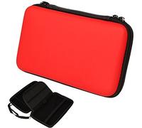 TECHGEAR Carcasa Compatible con Nintendo 2DS XL - Funda Dura Protectora de Viaje y Llevar para 2DS XL + Tarjetas de Juego + Accesorios [Roja]