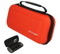 TECHGEAR Carcasa Compatible con Nintendo Switch OLED/Switch - Funda Dura protectora de Viaje y Llevar para Nintendo Switch/OLED + Joy-Con reguladores + Tarjetas de juego + Accesorios [Roja]