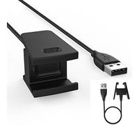 TECHGEAR Cargador Compatible con Fitbit Charge 2, Reemplazo Portatil Cable de Carga para Fitbit Charge 2 Ritmo cardíaco & Rastreador de Avanzada de Actividad Física (Negro)