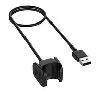 TECHGEAR Cargador Compatible con Fitbit Charge 4, Charge 4 SE, Charge 3, Reemplazo Portatil Cable de Carga para Charge 4 y Charge 3 Ritmo cardíaco & Rastreador de Avanzada de Actividad Física (Negro)
