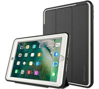 TECHGEAR D-Fence Funda Compatible con el iPad 9.7" 2018/2017 - Funda Protectora Delgada Resistente al Impacto - Carcasa Niños Escuelas Constructores Trabajadores (Gris)