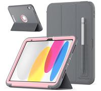 TECHGEAR D-Fence Funda Compatible con iPad 10 (10a generación, 2022) - Funda Protectora Delgada Resistente al Impacto - Niños Escuelas Constructores Trabajadores Carcasa para iPad 10, 10.9" Pulgadas