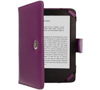 TECHGEAR Funda Compatible con Amazon Kindle Paperwhite Funda de 6 Pulgadas, Funda para eReader [+ una película Protectora] Todas Las Versiones - Funda Paperwhite de 10e generación - Púrpura