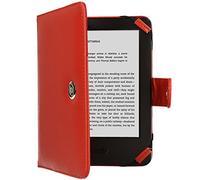 TECHGEAR Funda Compatible con Amazon Kindle Paperwhite Funda de 6 Pulgadas, Funda para eReader [+ una película Protectora] Todas Las Versiones - Funda Paperwhite de 10e generación - Rojo