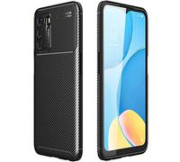 TECHGEAR Funda Compatible con OPPO A54s Funda CarbonFlex - Carcasa con Fibra de Carbono Anti-Choques Duradero y Diseño de Fácil Agarre - Negro