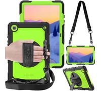 TECHGEAR Funda Compatible con Samsung Galaxy Tab A7 10.4" (SM-T500, T503, T505, T509) Funda Protectora Prueba de Choques Resistente Carcasa con Soporte Giratorio de 360 Grados y Correa de Hombro