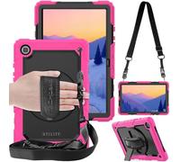 TECHGEAR Funda Compatible con Samsung Galaxy Tab A7 10.4" (SM-T500, T503, T505, T509) Funda Protectora Prueba de Choques Resistente Carcasa con Soporte Giratorio de 360 Grados y Correa de Hombro