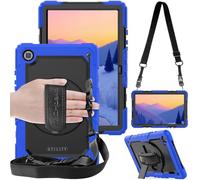 TECHGEAR Funda Compatible con Samsung Galaxy Tab A7 10.4" (SM-T500, T503, T505, T509) Funda Protectora Prueba de Choques Resistente Carcasa con Soporte Giratorio de 360 Grados y Correa de Hombro