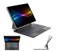 TECHGEAR Funda con teclado para Samsung Galaxy Tab S11 S9 S8 S7 de 11 pulgadas - Funda con teclado para tablet con trackpad, soporte flotante magnético, retroiluminación UK QWERTY Bluetooth (X730 X710