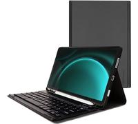 TECHGEAR Funda con teclado para Samsung Galaxy Tab S9 FE de 10,9 pulgadas (serie SM-X510, SM-X516) [Strike Folio Funda de piel sintética con función atril y teclado QWERTY británico inalámbrico Blueto