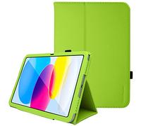 TECHGEAR Funda de Cuero para iPad 10 (10 Generazione, 2022) 10,9 Pulgadas - Funda de Cuero PU Protectora Soporte y Correa de Mano