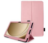 TECHGEAR Funda de piel para Samsung Galaxy Tab A11 Plus / A11+ de 11 pulgadas (SM-X230 / SM-X236) - Funda inteligente delgada de piel sintética con soporte, correa de mano y encendido y apagado