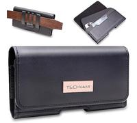 TECHGEAR Funda de piel sintética con bloqueo RFID con clip para cinturón y bucle para Samsung Galaxy A14, A22, A05s, A04s, XCover 7, 7 Pro, 6 Pro, Honor X7a/X7, Moto G15 E15 G05 G35 G56 G86