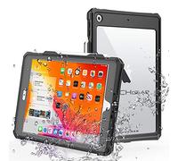 TECHGEAR Funda Impermeable para iPad 10.2" 2021/2020/2019 [Poseidon Funda] Resistente a Prueba de choques Carcasa con Protector de Pantalla Incorporado + Soporte y Correa de Hombro para iPad 9/8/7