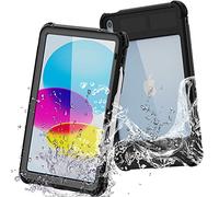 TECHGEAR Funda Impermeable para iPad 10 2022 [Poseidon] Resistente a Prueba de choques Carcasa con Protector de Pantalla Incorporado + Soporte y Correa de Hombro Funda para iPad 10.9" 10 Generación