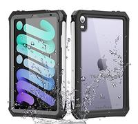TECHGEAR Funda Impermeable para iPad Mini 6 2021 (6ª generación) [Poseidon Funda] Resistente a Prueba de choques Carcasa con Protector de Pantalla Incorporado + Soporte y Correa de Hombro
