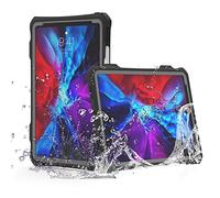 TECHGEAR Funda Impermeable para iPad Pro 11 2021/2020 5a / 4a Generación [Poseidon Funda] Resistente a Prueba de choques Carcasa con Protector de Pantalla Incorporado + Soporte y Correa de Hombro