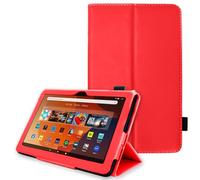 TECHGEAR Funda inteligente diseñada para todos los nuevos Amazon Fire HD de 10 pulgadas / HD 10 pulgadas (2023/13ª generación), funda delgada de piel sintética con soporte inteligente con correa de