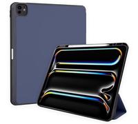 TECHGEAR Funda inteligente para Apple iPad Pro de 13 pulgadas (M4) 2024, funda inteligente delgada de piel sintética con soporte de triple pliegue con protección de esquina [encendido y apagado