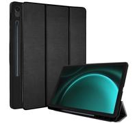 TECHGEAR Funda Inteligente para Samsung Galaxy Tab S9 FE 1.9" (SM-X51/X516) Funda Inteligente de Cuero PU Funda Protectora con Soporte [Estela/Reposo Automático] TPU Suave y Soporte para S-Pen - Neg