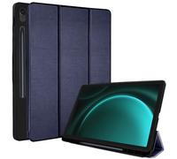 TECHGEAR Funda Inteligente para Samsung Galaxy Tab S9 FE 1.9" (SM-X51/X516) Funda Inteligente de Cuero PU Funda Protectora con Soporte [Estela/Reposo Automático] TPU Suave y Soporte para S-Pen - Azu