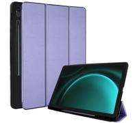 TECHGEAR Funda Inteligente para Samsung Galaxy Tab S9 FE 10.9" (SM-X510/X516) Funda Protectora Delgada de Cuero PU con Soporte [Estela/Sueño Automático] TPU Suave y Soporte para S-Pen - Lavanda