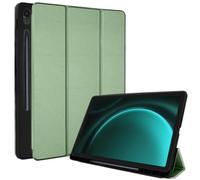 TECHGEAR Funda inteligente para Samsung Galaxy Tab S9 FE Plus (S9 FE+) de 12.4 pulgadas 2023 (SM-X610 / SM-X616) de piel sintética, funda inteligente delgada con protección de esquina [encendido y