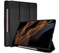 TECHGEAR Funda inteligente para Samsung Galaxy Tab S9 Ultra / S10 Ultra de 14.6 pulgadas (SM-X910 / SM-X920) Funda inteligente delgada de piel sintética con protección de esquina [encendido y apagado