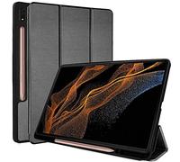TECHGEAR Funda inteligente para Samsung Galaxy Tab S9 Ultra / S10 Ultra de 14.6 pulgadas (SM-X910 / SM-X920) Funda inteligente delgada de piel sintética con protección de esquina [encendido y apagado