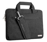 TECHGEAR Funda para 12.8-13.3 computadoras portátiles, Bolsa portátil multifuncional para computadora portátil con correa ajustable para el hombro, Correa de equipaje y manijas supresibles