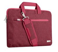 TECHGEAR Funda para 14-14.6" pulgadas computadoras portátiles, Bolsa portátil multifuncional para computadora portátil con correa ajustable para el hombro, Correa de equipaje y manijas supresibles