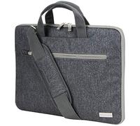 TECHGEAR Funda para 15-15.6" pulgadas computadoras portátiles, Bolsa portátil multifuncional para computadora portátil con correa ajustable para el hombro, Correa de equipaje y manijas supresibles